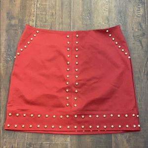 NWT Gianni Bini Red Gold skirt xs